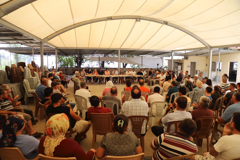 Büyükşehir ve Fethiye Belediyesi Faralya’da Vatandaşları Dinledi