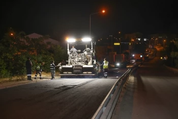 BAKSAN KÖPRÜSÜ’NDE GECE MESAİSİ