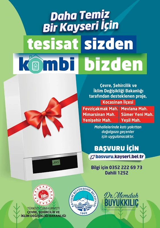 Büyükşehir’in ‘Tesisat Sizden, Kombi Bizden’ Projesinin 2’nci Etabı İçin Başvurular Başladı