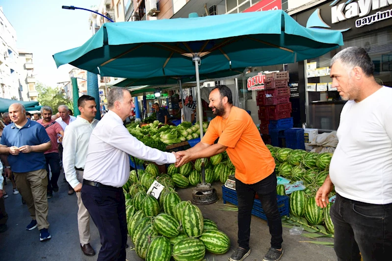 KARAKÖY PAZAR YERİ ESNAFINDAN BAŞKAN BALABAN’A TAM NOT