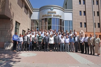 BAŞKAN ÜNLÜCE SEYİTGAZİ MUHTARLARIYLA BİR ARAYA GELDİ