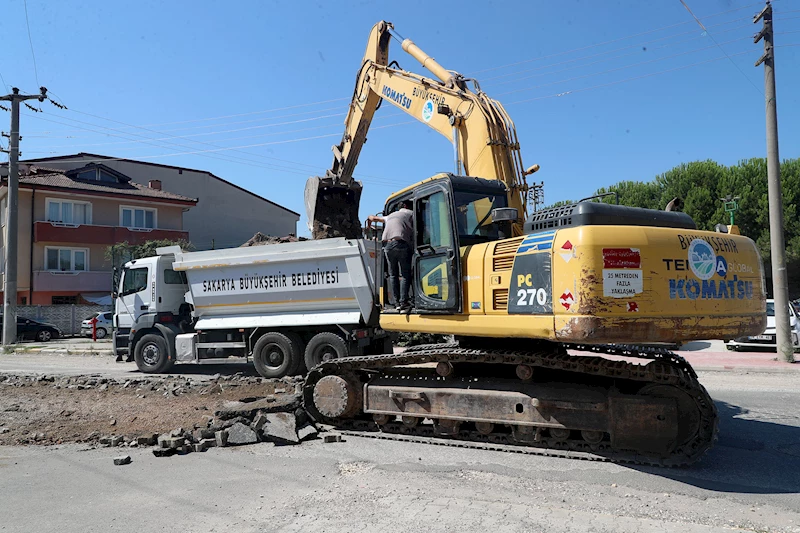 Erenler Küpçüler Caddesi’nde yenileme çalışmaları başladı