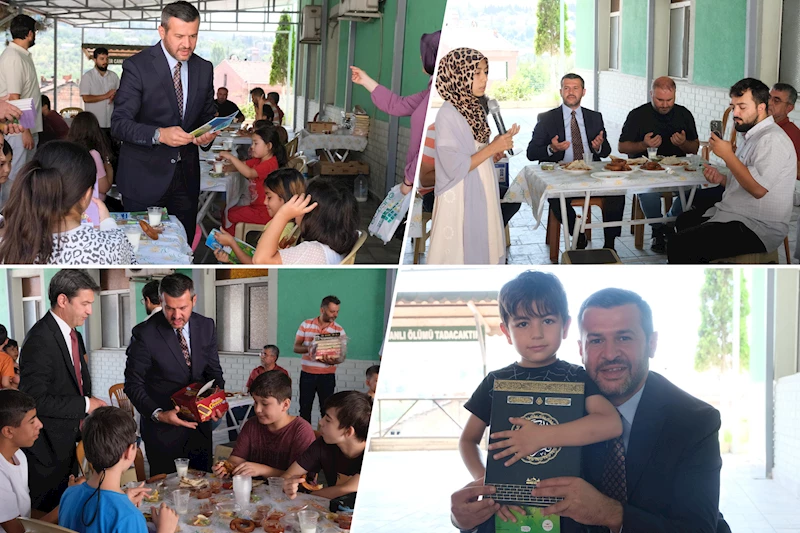 Belediye Başkanımız Özkan Çetinkaya Yeşil Mahalle Cami Yaz Kur’an Kursunu Ziyaret Etti
