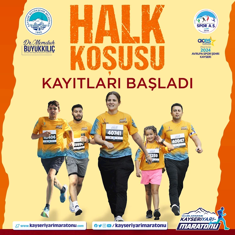 Büyükşehir’in Uluslararası Kayseri Yarı Maratonu’nda Halk Koşusu Kayıtları Başladı