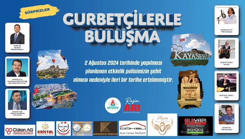 Gurbetçilerle Buluşma Programı İleri Bir Tarihe Ertelendi