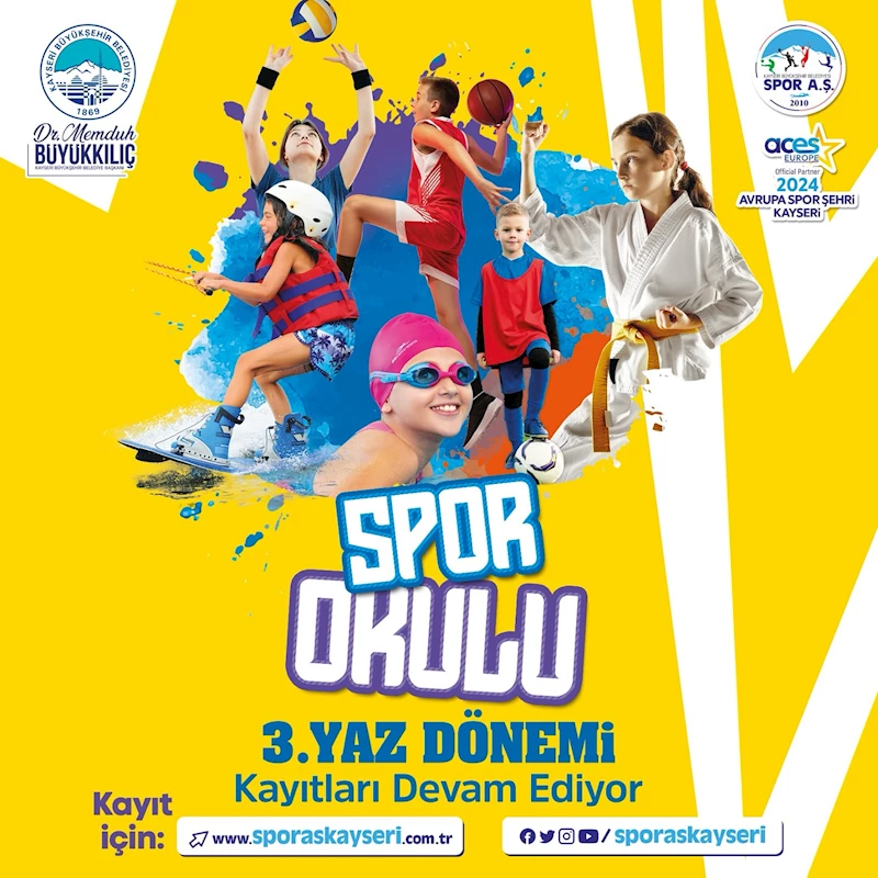 Büyükşehir’in Yoğun İlgi Gören 3’üncü Yaz Dönemi Spor Okulları Kayıtları Devam Ediyor