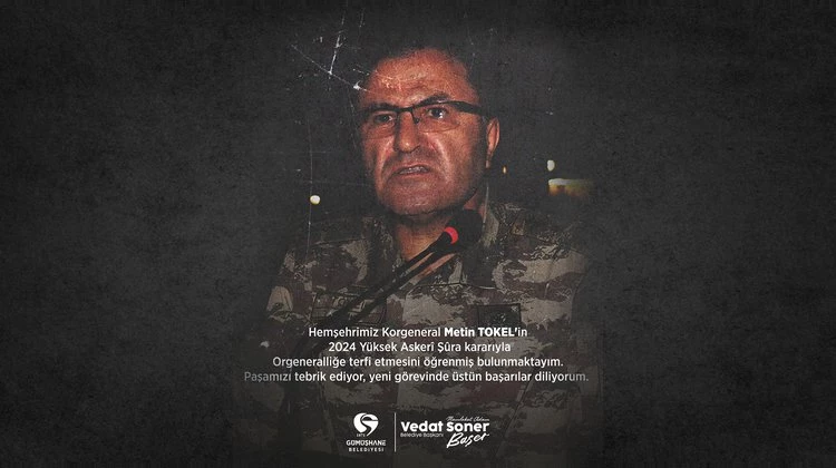 BAŞKANIMIZ, ORGENERALLİĞE TERFİ OLAN HEMŞEHRİMİZ METİN TOKEL