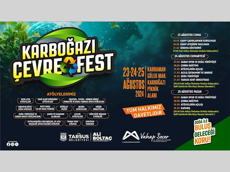 TARSUS KARBOĞAZI ÇEVRE FESTİVALİ BAŞLIYOR