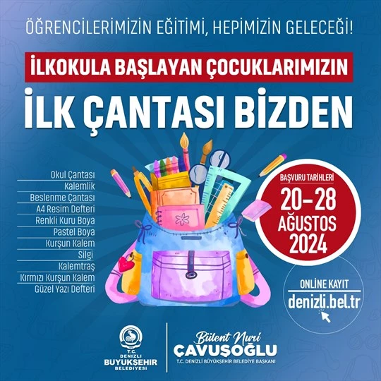 Büyükşehir’den kırtasiye yardımı