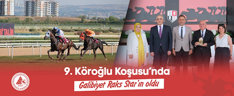 9. Köroğlu Koşusu’nda galibiyet Raks Star’ın oldu