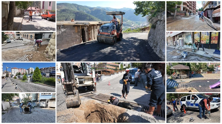BELEDİYEMİZ EKİPLERİ, DÖRT KOLDAN EŞ ZAMANLI ÇALIŞIYOR