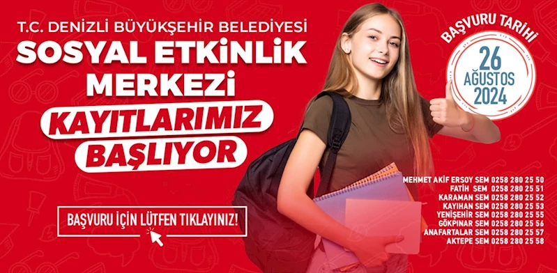 Sosyal Etkinlik Merkezleri yeni dönem kayıtları başladı