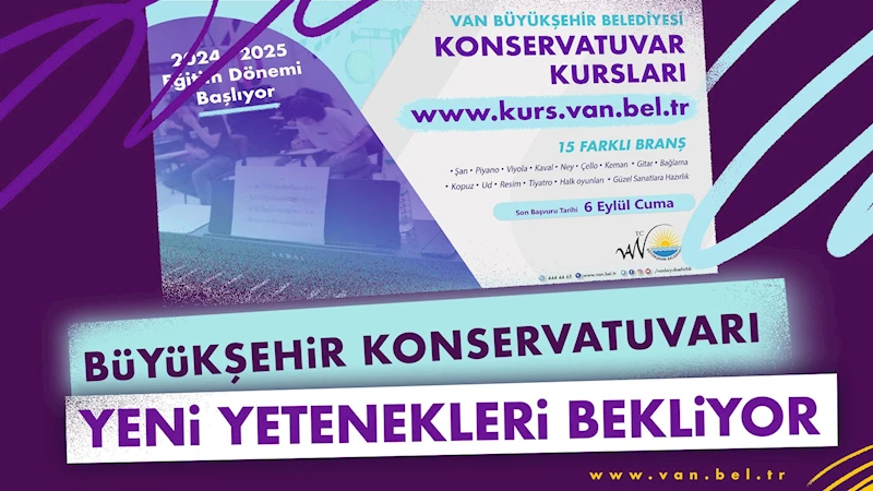 Büyükşehir Konservatuvarı yeni yetenekleri bekliyor
