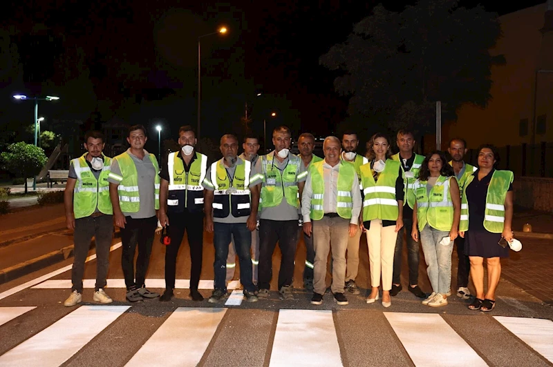 Nilüfer ekipleri gece mesaisinde