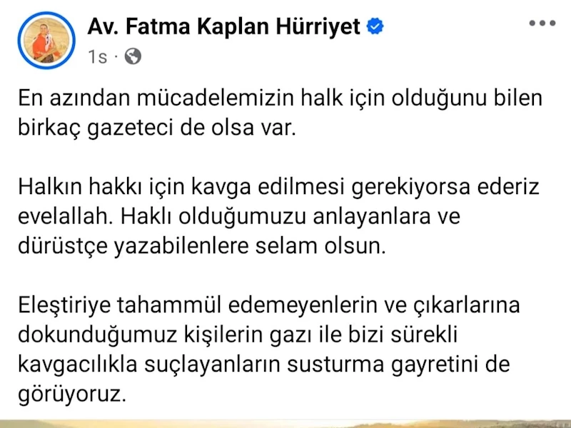 HÜRRİYET, “DÜRÜSTÇE YAZABİLENE SELAM OLSUN”