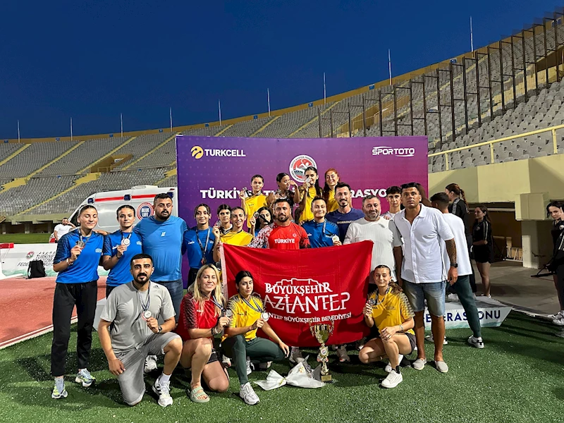 GAZİANTEP BELEDİYE SPOR KULÜBÜ’NDEN ATLETİZMDE TARİHİ BAŞARI