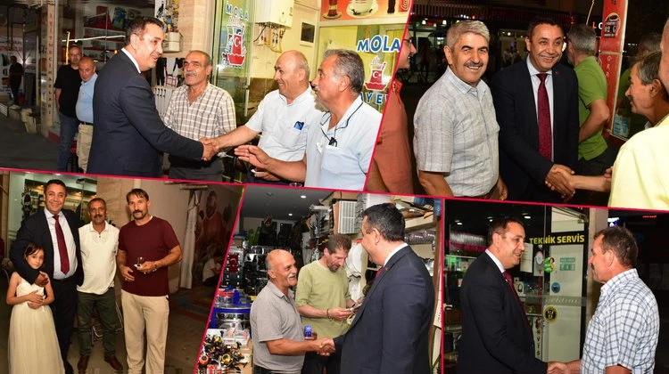 BAŞKANIMIZ, CUMHURİYET CADDEMİZ İLE ZAFER MEYDANIMIZDA ESNAF VE VATANDAŞLARIMIZLA HASBİHAL ETTİ