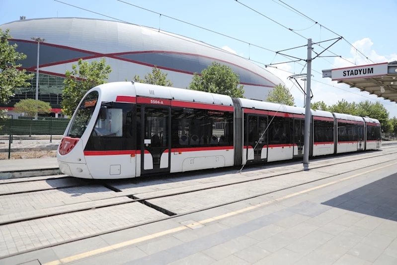Tramvaylar 7 ayda 13,5 milyon yolcu taşıdı