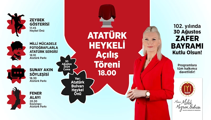 30 AĞUSTOS ZAFER BAYRAMI BİLECİK’TE COŞKUYLA KUTLANACAK