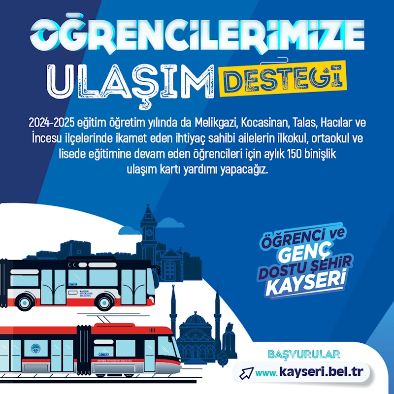 Öğrenci Dostu Başkan Büyükkılıç’tan Öğrencilere Hep Destek Tam Destek