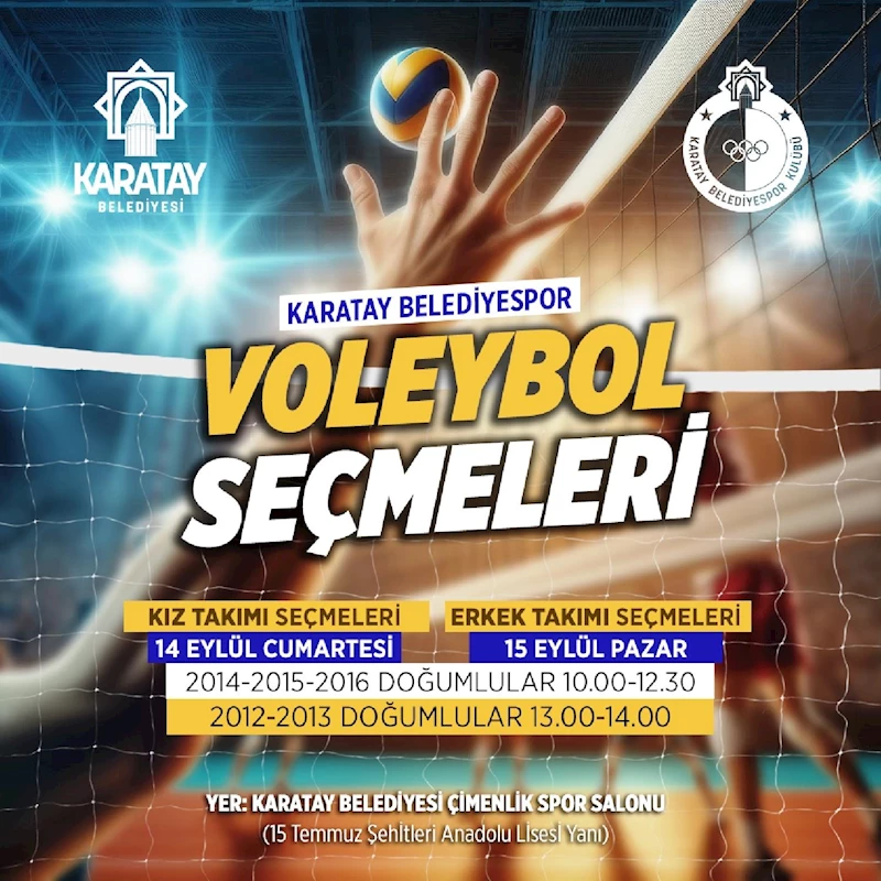VOLEYBOL ALTYAPI SEÇMELERİ BAŞLIYOR