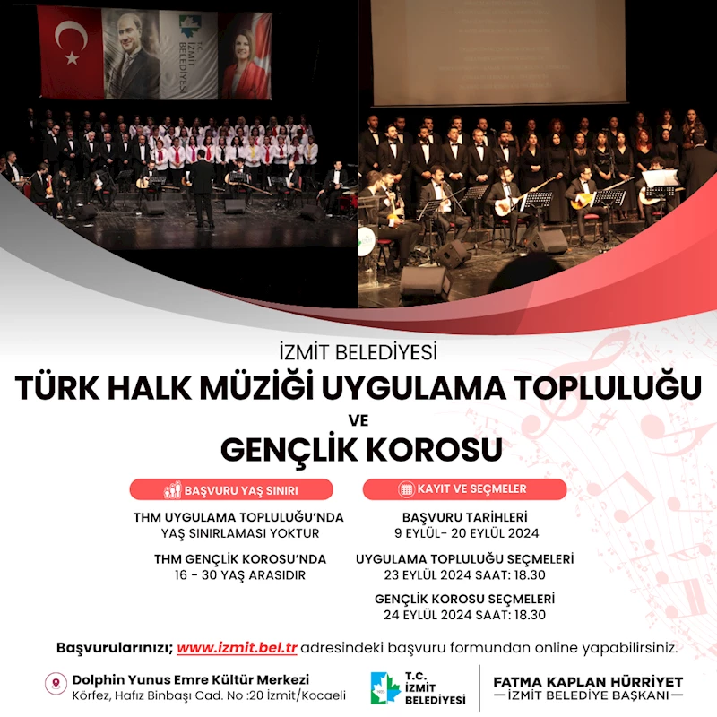 TÜRK HALK MÜZİĞİ (THM) YENİ DÖNEM KAYITLARI BAŞLIYOR