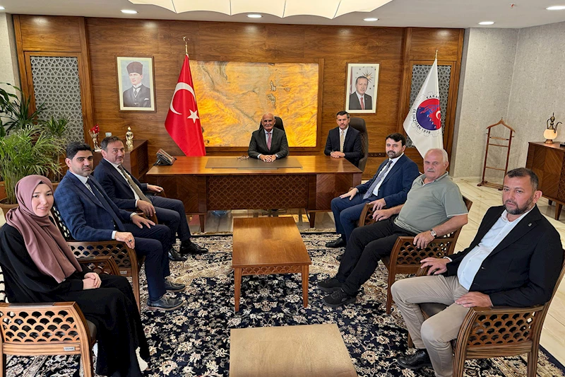 AK Parti Genel Başkan Yardımcısı ve Yerel Yönetimler Başkanı Yusuf Ziya Yılmaz, Karabük Belediyesini Ziyaret Etti