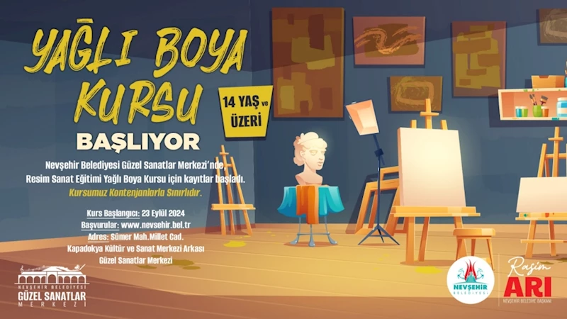 Güzel Sanatlar Merkezi’nde ‘Yağlı Boya’ Kursu Açılacak