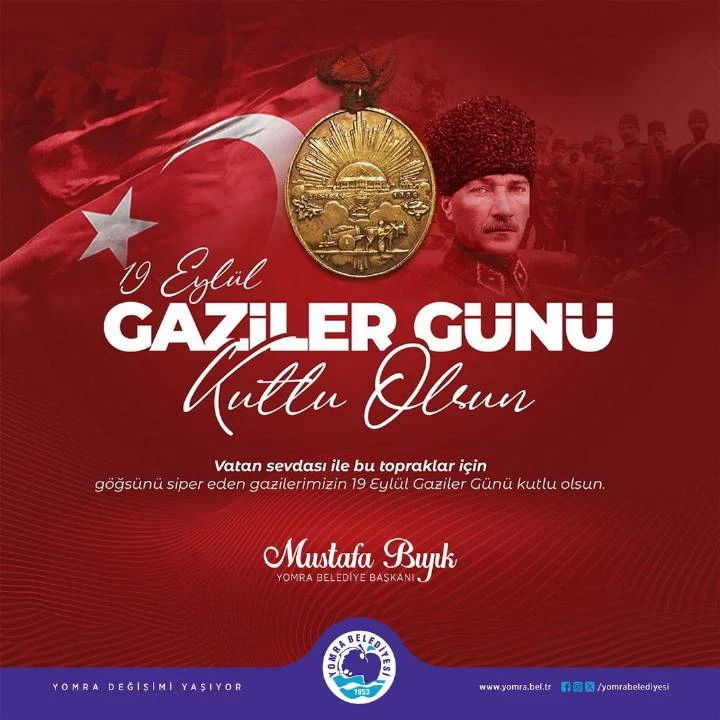 19 EYLÜL GAZİLER GÜNÜ KUTLU OLSUN