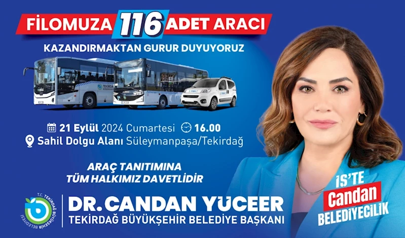 BÜYÜKŞEHİR YENİ ARAÇLARINI TANITIYOR