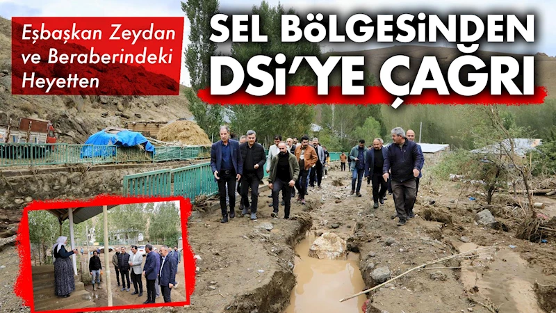 Eşbaşkan Zeydan ve beraberindeki heyetten sel bölgesinden DSİ’ye çağrı