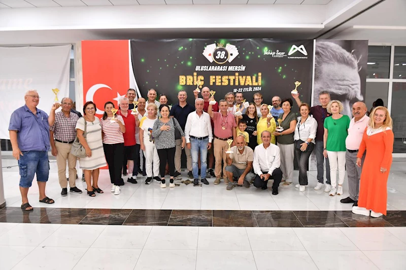 ‘38. Uluslararası Mersin Briç Festivali’ Ödül Töreni İle Son Buldu