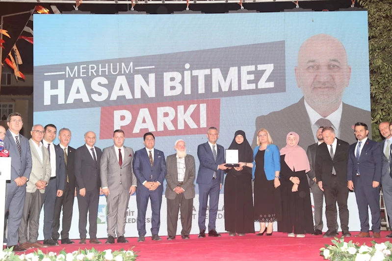 HASAN BİTMEZ PARKI, ÖZGÜR ÖZEL’İN KATILIMIYLA AÇILDI