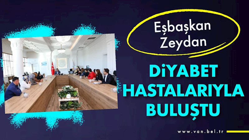 Eşbaşkan Zeydan diyabet hastalarıyla buluştu