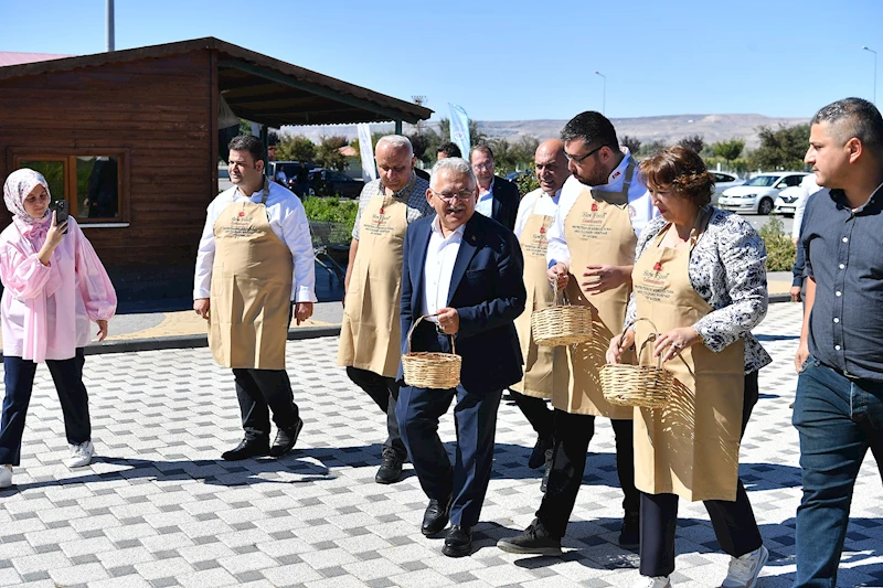 Başkan Büyükkılıç, Organik Ürünleri Elleriyle Topladı, Yemek Pişirdi