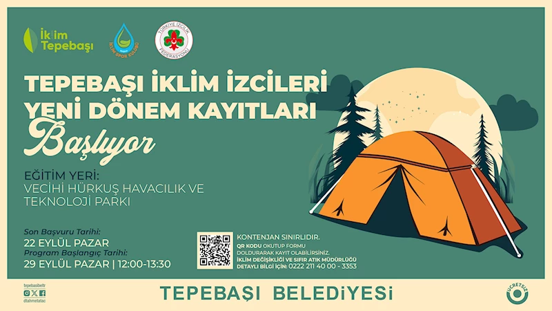 TEPEBAŞI İKLİM İZCİLERİ YENİ DÖNEM KAYITLARI BAŞLADI