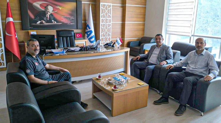 BAŞKANIMIZ, GÜMÜŞHANE İL AFET VE ACİL DURUM MÜDÜRLÜĞÜNE ATANAN HAYATİ KAYA
