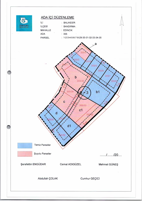 Edincik Mahallesi 355 Ada İçi Düzenlemesi