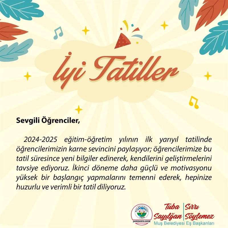 İYİ TATİLLER