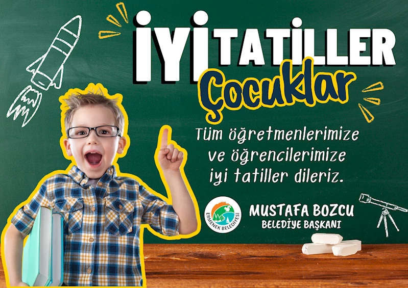 BAŞKAN BOZCU’nun Öğrencilere  Yarıyıl Tatili Mesajı