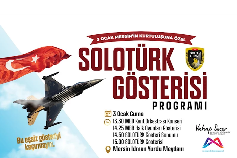 Mersin, Büyükşehir İle Muhteşem Bir SOLOTÜRK Gösterisine Hazırlanıyor