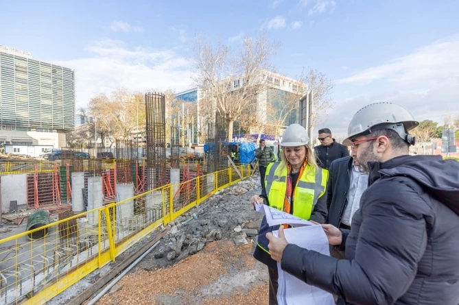 Başkan Mutlu Yeni Hizmet Binasındaki Çalışmaları Yerinde İnceledi