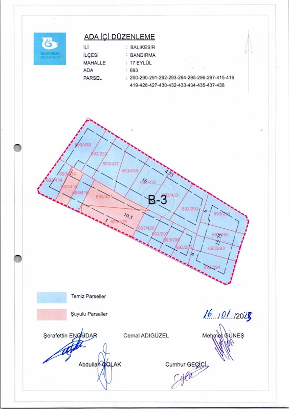 17 Eylül Mahallesi 693 Ada İçi Düzenlemesi