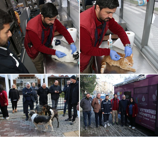 GEZİCİ VETERİNER OTOBÜSÜ “VETBÜS” 2 GÜN BOYUNCA KARTAL’DA HİZMET VERDİ