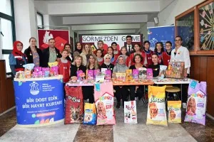 ÖĞRENCİLERDEN SOKAK CANLARINA ÖNEMLİ DESTEK