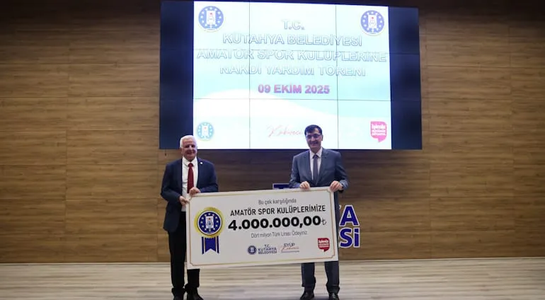 Kütahya Belediyesi Amatör Spor Kulüplerine 4 Milyon TL Destek