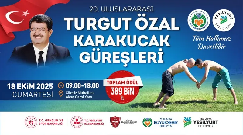 20. Uluslararası Turgut Özal Karakucak Güreşleri Malatya