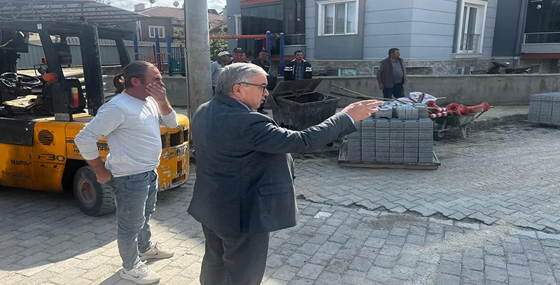 Şuhut Belediye Başkanı Özaşkın Hacı Musa Mahallesi Çalışmalarını Yerinde İnceledi