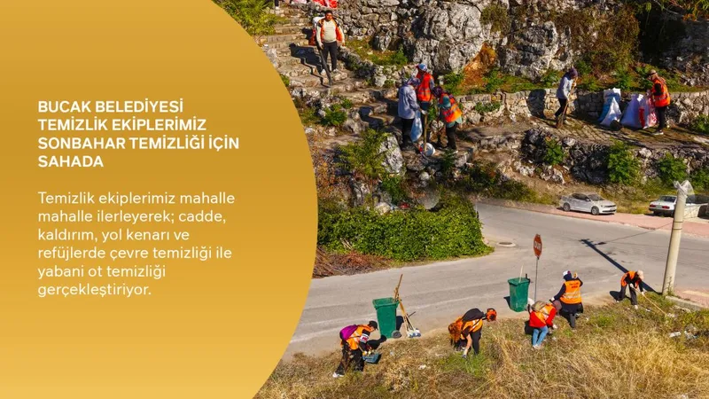 Bucak Belediyesi Sonbahar Temizlik Seferberliği Başlattı