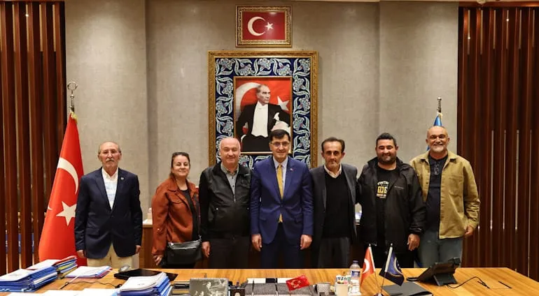 Kütahya Belediye Başkanı Eyüp Kahveci, Nienhagen Heyetini Makamında Ağırladı